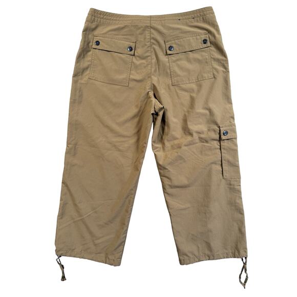 Patagonia Hiking Cargo Pant Women’s Size 12 Cropped Brown Drawstring Hem Vintage - Picture 14 of 16